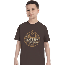 Load image into Gallery viewer, Secret_Shirts T-Shirts, Youth / XS / Dark Chocolate Lucky Brews