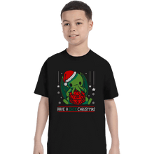 Load image into Gallery viewer, Shirts T-Shirts, Youth / XS / Black Have A Dice Christmas