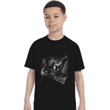 Load image into Gallery viewer, Shirts T-Shirts, Youth / Small / Black The Cute Knight