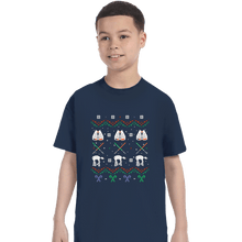 Load image into Gallery viewer, Shirts T-Shirts, Youth / XS / Navy Hothy Christmas