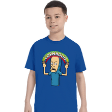 Load image into Gallery viewer, Secret_Shirts T-Shirts, Youth / XS / Royal Blue Cornholio Rainbow