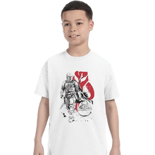 Load image into Gallery viewer, Shirts T-Shirts, Youth / XL / White Lone Hunter And Cub