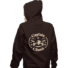 Load image into Gallery viewer, Shirts Zippered Hoodies, Unisex / Small / Dark Chocolate Captain Chunk