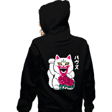 Load image into Gallery viewer, Daily_Deal_Shirts Zippered Hoodies, Unisex / Small / Black Lucky Hausu