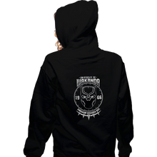 Load image into Gallery viewer, Shirts Zippered Hoodies, Unisex / Small / Black University Of Wakanda