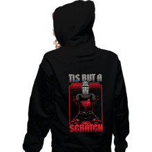 Load image into Gallery viewer, Secret_Shirts Zippered Hoodies, Unisex / Small / Black Black Knight Quote