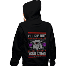 Load image into Gallery viewer, Shirts Zippered Hoodies, Unisex / Small / Black I'll Rip Out Your Christmas