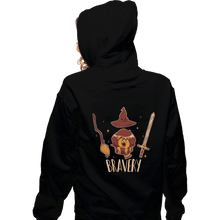 Load image into Gallery viewer, Shirts Zippered Hoodies, Unisex / Small / Black Bravery