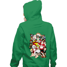 Load image into Gallery viewer, Secret_Shirts Zippered Hoodies, Unisex / Small / Irish Green Christmas Chaos