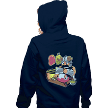 Load image into Gallery viewer, Last_Chance_Shirts Zippered Hoodies, Unisex / Small / Navy Tastes Like Chicken
