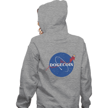 Load image into Gallery viewer, Daily_Deal_Shirts Zippered Hoodies, Unisex / Small / Sports Grey Nasa Doge