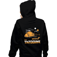 Load image into Gallery viewer, Shirts Zippered Hoodies, Unisex / Small / Black Vintage Visit Tatooine