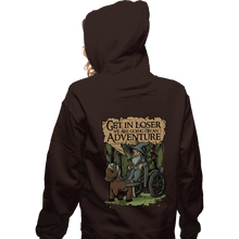 Load image into Gallery viewer, Daily_Deal_Shirts Zippered Hoodies, Unisex / Small / Dark Chocolate Middle Earth Adventure