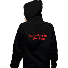 Load image into Gallery viewer, Daily_Deal_Shirts Zippered Hoodies, Unisex / Small / Black Friends Till The End