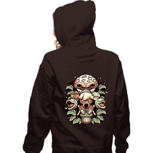 Load image into Gallery viewer, Shirts Zippered Hoodies, Unisex / Small / Dark Chocolate Retro Garden