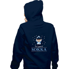 Load image into Gallery viewer, Shirts Zippered Hoodies, Unisex / Small / Navy The Legend Of Sokka