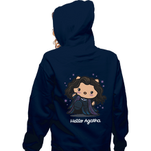 Load image into Gallery viewer, Shirts Zippered Hoodies, Unisex / Small / Navy Hello Agatha