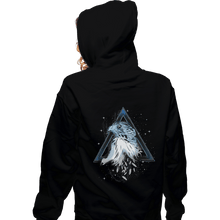 Load image into Gallery viewer, Shirts Zippered Hoodies, Unisex / Small / Black Wings of Silver Nerves of Steel