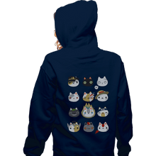 Load image into Gallery viewer, Shirts Zippered Hoodies, Unisex / Small / Navy Cosplay Cats