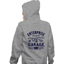 Load image into Gallery viewer, Daily_Deal_Shirts Zippered Hoodies, Unisex / Small / Sports Grey Enterprise Garage