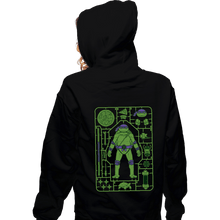 Load image into Gallery viewer, Daily_Deal_Shirts Zippered Hoodies, Unisex / Small / Black Donatello Model Sprue
