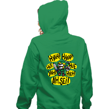 Load image into Gallery viewer, Secret_Shirts Zippered Hoodies, Unisex / Small / Irish Green Screaming Link