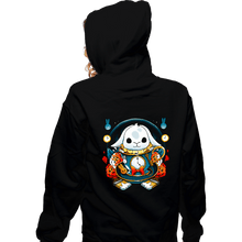 Load image into Gallery viewer, Daily_Deal_Shirts Zippered Hoodies, Unisex / Small / Black White Rabbit Mug
