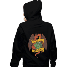 Load image into Gallery viewer, Shirts Zippered Hoodies, Unisex / Small / Black RPG Dragon