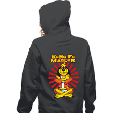 Load image into Gallery viewer, Daily_Deal_Shirts Zippered Hoodies, Unisex / Small / Dark Heather Kung Fu Master