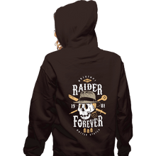 Load image into Gallery viewer, Shirts Zippered Hoodies, Unisex / Small / Dark Chocolate Raider Forever