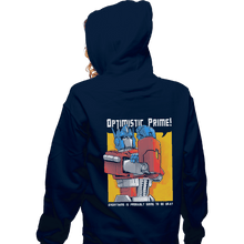 Load image into Gallery viewer, Shirts Zippered Hoodies, Unisex / Small / Navy Optimistic Prime