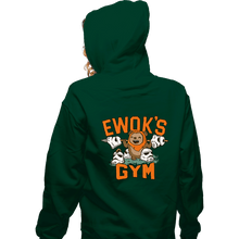 Load image into Gallery viewer, Daily_Deal_Shirts Zippered Hoodies, Unisex / Small / Irish Green Ewok's Gym