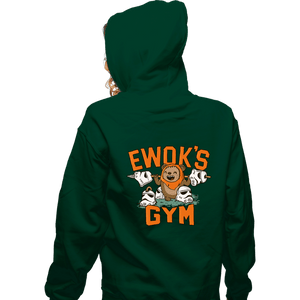 Daily_Deal_Shirts Zippered Hoodies, Unisex / Small / Irish Green Ewok's Gym