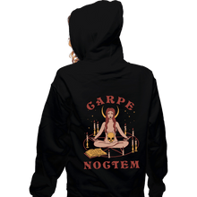 Load image into Gallery viewer, Shirts Zippered Hoodies, Unisex / Small / Black Carpe Noctem