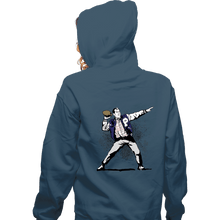 Load image into Gallery viewer, Daily_Deal_Shirts Zippered Hoodies, Unisex / Small / Indigo Blue Touchdown
