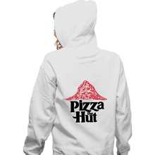 Load image into Gallery viewer, Secret_Shirts Zippered Hoodies, Unisex / Small / White Pizza-The-Hut