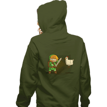 Load image into Gallery viewer, Shirts Zippered Hoodies, Unisex / Small / Military Green Hylian Pinata