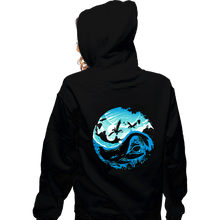 Load image into Gallery viewer, Daily_Deal_Shirts Zippered Hoodies, Unisex / Small / Black Yin Yang Of Water