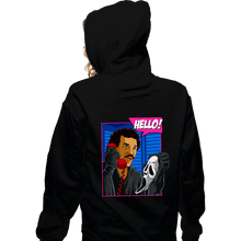 Load image into Gallery viewer, Daily_Deal_Shirts Zippered Hoodies, Unisex / Small / Black Hello Slasher