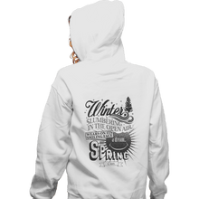 Load image into Gallery viewer, Shirts Zippered Hoodies, Unisex / Small / White Winter