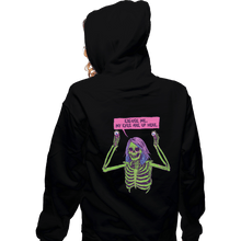 Load image into Gallery viewer, Shirts Zippered Hoodies, Unisex / Small / Black My Eyes Are Up Here