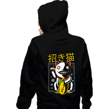 Load image into Gallery viewer, Shirts Zippered Hoodies, Unisex / Small / Black Emil Maneki Neko