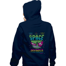 Load image into Gallery viewer, Secret_Shirts Zippered Hoodies, Unisex / Small / Navy Space Invader Zim