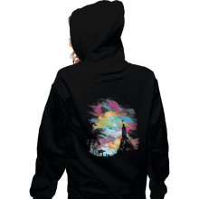 Load image into Gallery viewer, Shirts Zippered Hoodies, Unisex / Small / Black Sunset On Scarif