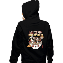 Load image into Gallery viewer, Secret_Shirts Zippered Hoodies, Unisex / Small / Black Dangerous Night Ramen