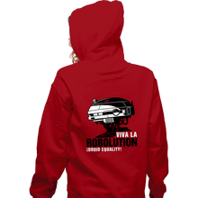 Load image into Gallery viewer, Shirts Zippered Hoodies, Unisex / Small / Red Viva La Robolution