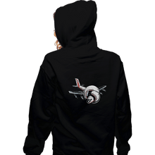 Load image into Gallery viewer, Secret_Shirts Zippered Hoodies, Unisex / Small / Black Airplane!