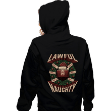 Load image into Gallery viewer, Shirts Zippered Hoodies, Unisex / Small / Black Lawful Naughty Christmas