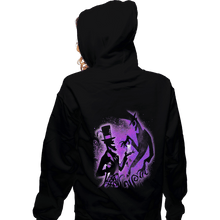 Load image into Gallery viewer, Shirts Zippered Hoodies, Unisex / Small / Black Shadow Man
