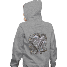 Load image into Gallery viewer, Daily_Deal_Shirts Zippered Hoodies, Unisex / Small / Sports Grey Escher Who